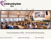Tablet Screenshot of centrumkyrkanalfta.se